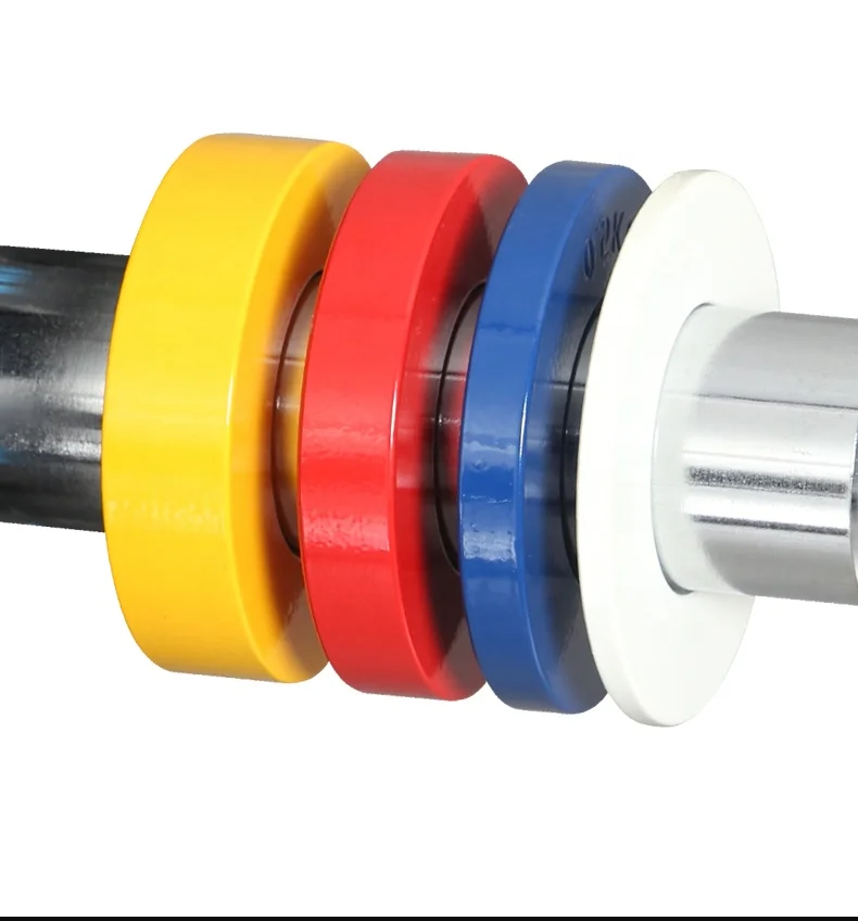 Free Fractional Weights Lifting  Rubber Coated Cast Iron Calibrated 2.5 Kg lbs Custom Logo Barbell Bumper Weight Plates Set