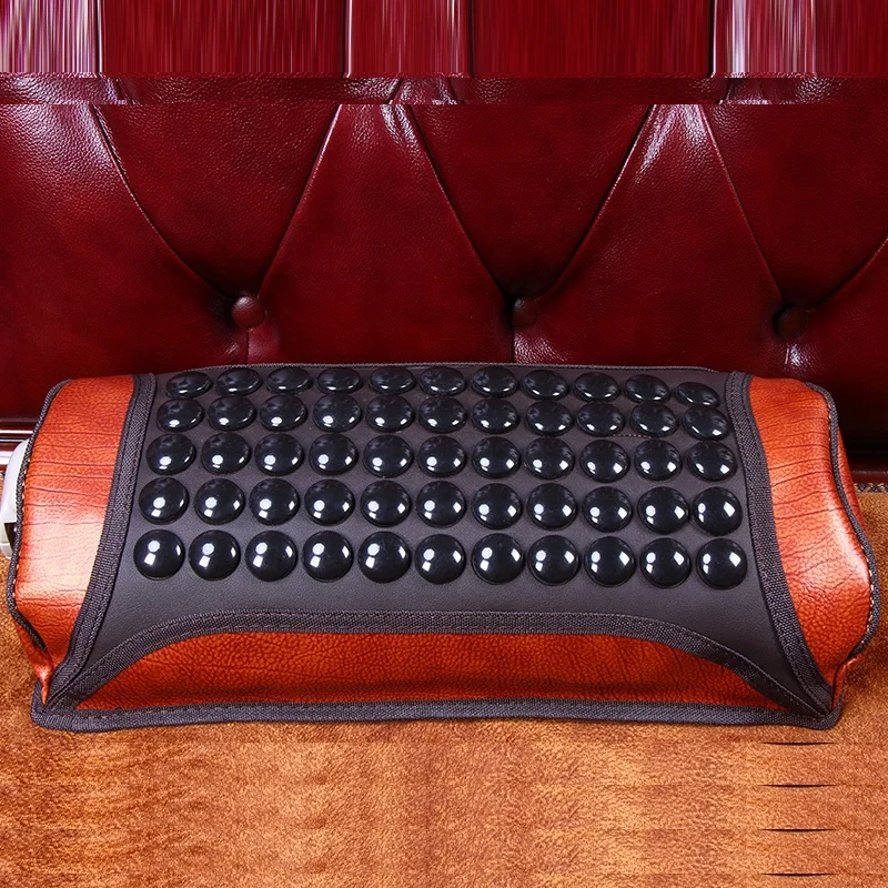 
Multi-functional health care heating neck pillow jade tourmaline massage pillow 