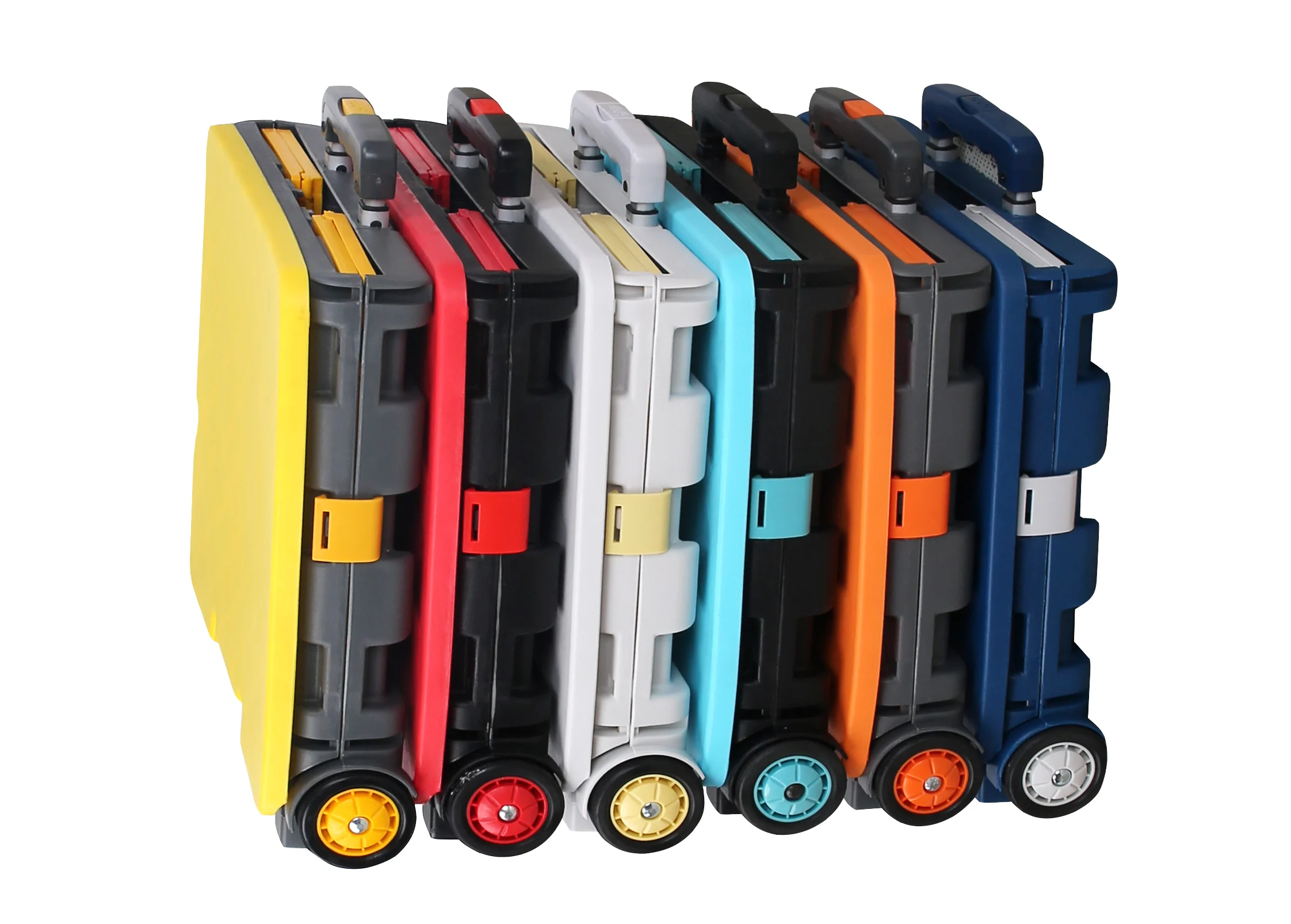 
plastic folding foldable grocery cart trolley shopping trolley 