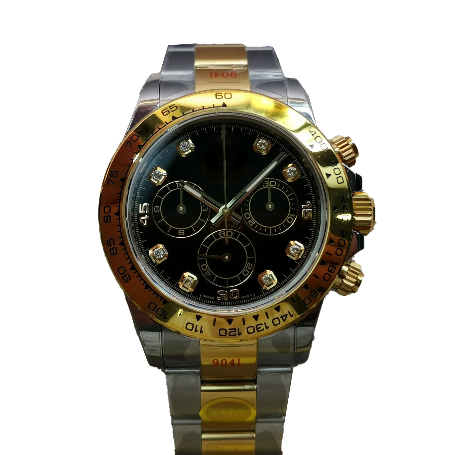 
Часы Ditona Мужские механические Автоматические с инкрустацией стразами и функцией таймера 