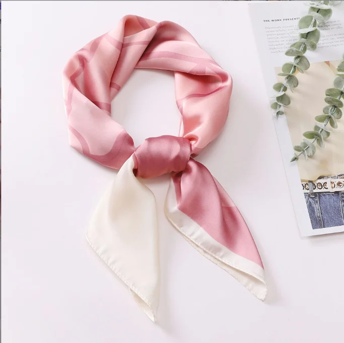 Luxury Decorative Scarf Shawl 70*70cm Neckerchief Silk Square Satin Scarves
