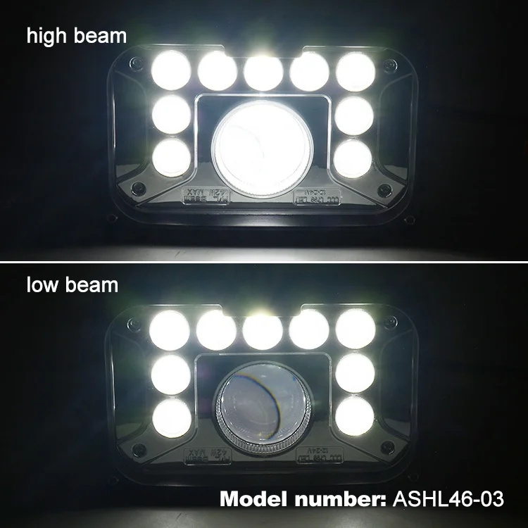 ASEND супер яркий светодиодный прожектор 4*6 дюймов прямоугольник светодиодные фары для Jeep IP67 свет offroad