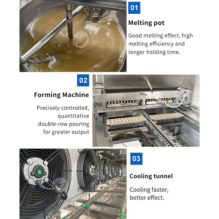 ORME Confectionery Sour Candy Forming Automatic Coconut Bonbon Manufacturing Jelly Gummy Make Machine Price