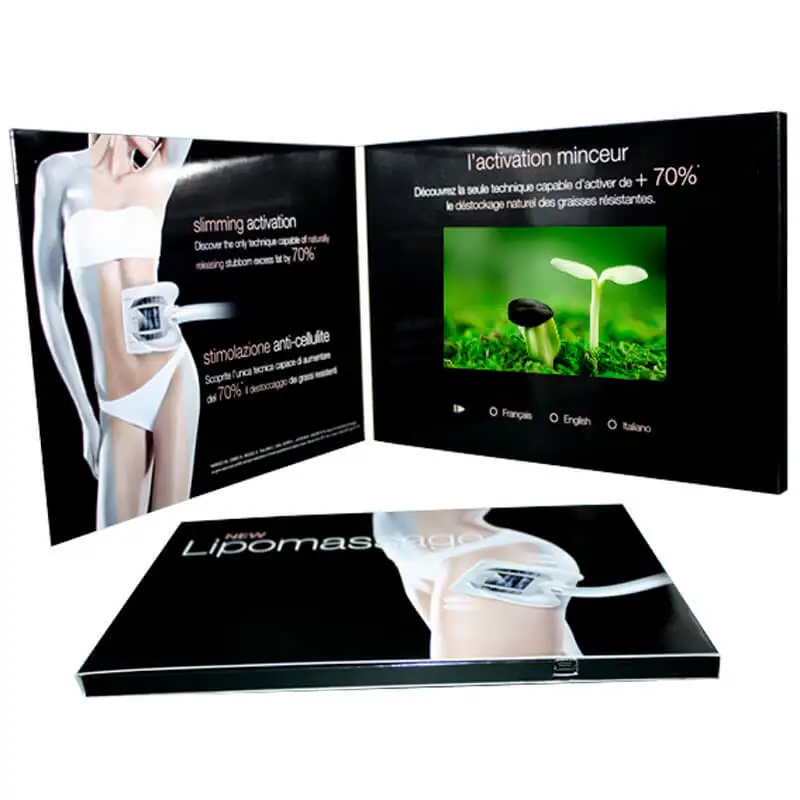 5 дюймов коммерческий видео брошюр цифровые брошюры на День святого Валентина, День Святого Валентина, Рождество, юбилей, маркетинг