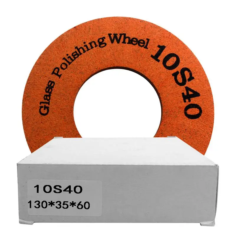 Low price glass ceramic tile 10S40 Polishing Wheel for Straight edge and Double edged glass grinding machine