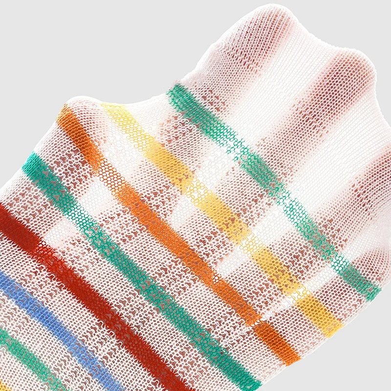 Summer Fun Breathable Mesh Children Socks Custom Cartoon Cute And Childlike Crew Children Socks