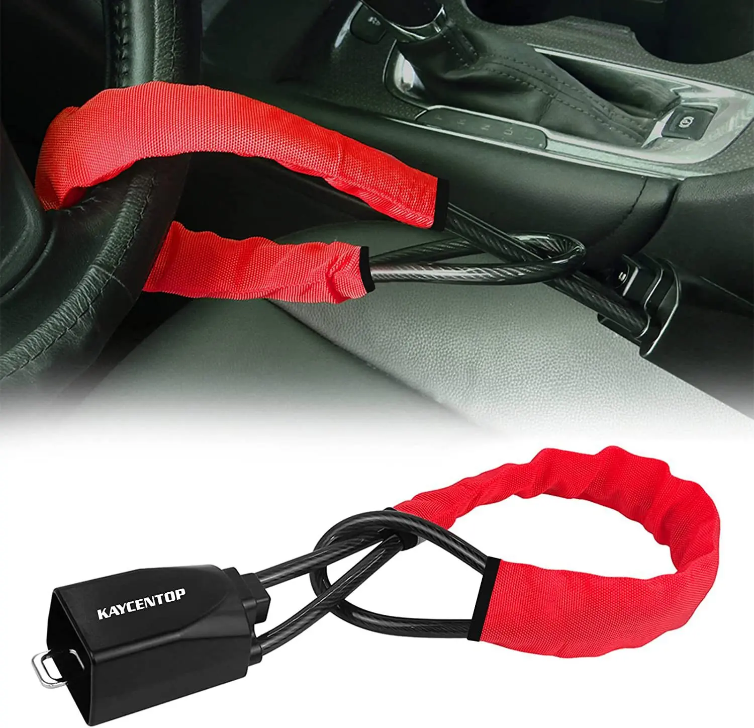 Anti-Theft Steering Wheel Lock Functional Alloy Car Steel Steering Lock For Cars