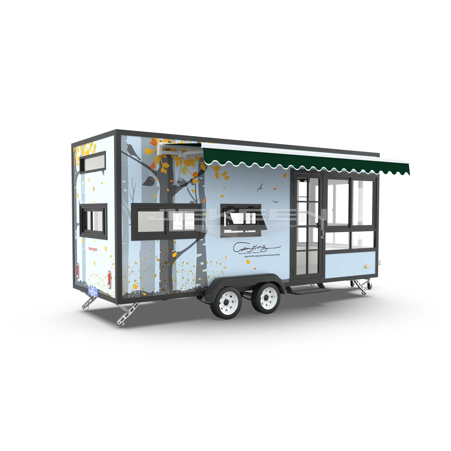 JEKEEN 2019 новый дизайн трейлер для кемпинга автомобиль-трейлер дорожный RV-