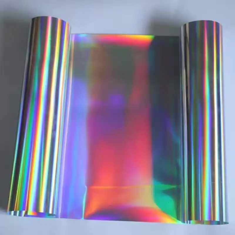 Custom Size Printed Removable Self Adhesive Holographic Film PET Sticker Ppaer Label Sticker,shipping Labels Customized Color