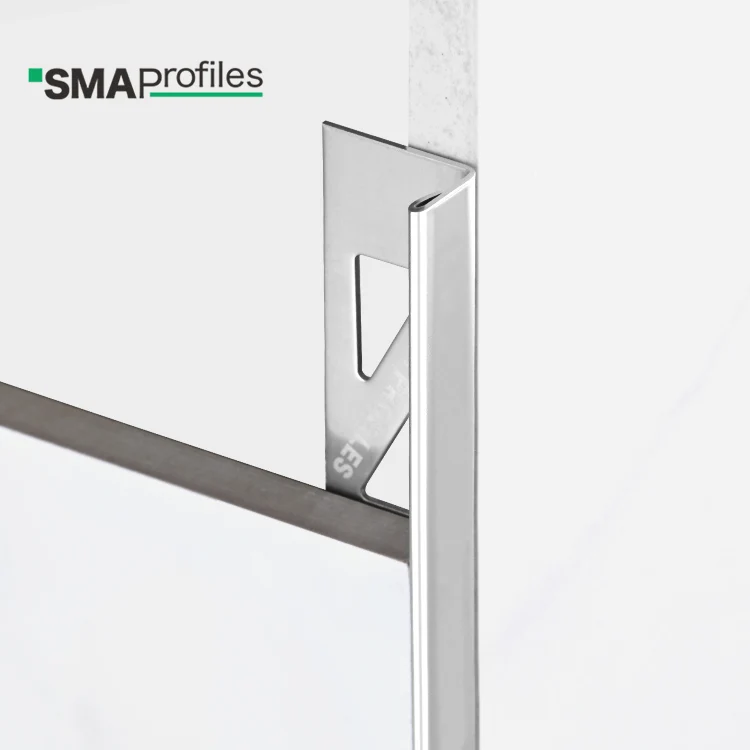 SMAProfiles EXW Price stainless steel tile trim tile corner profile Ceramic tile accessories for wall or floor