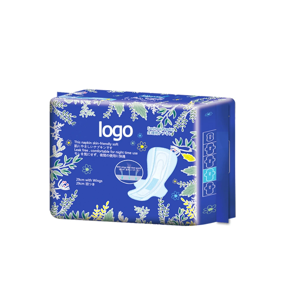 Professional Manufacture Cheap Private Label Menstrual Pads Cotton Sanitary Napkins