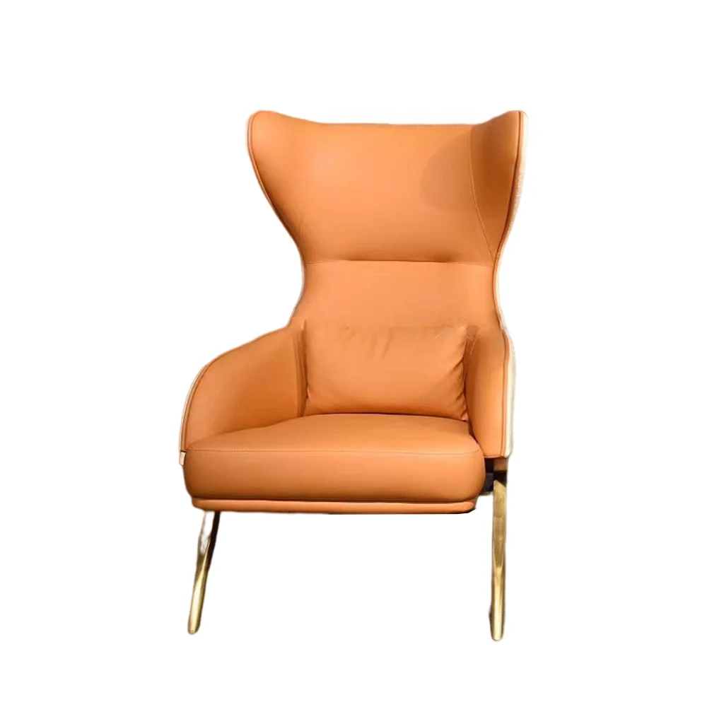 
Modern and simple single person leather art high back chair sofa chair sitting room 