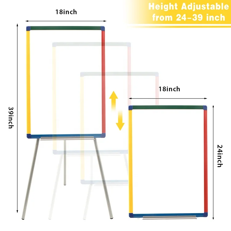 Высокое качество регулируемый по высоте флип-чарт стенд магнитная доска штатив flipchart