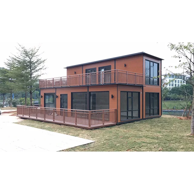 40ft flat packed container homes modular container homes 2 layers office and lounge fast installation container