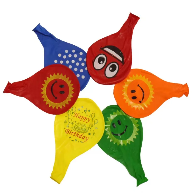 Wholesale Assorted latex balloons Card packing ballons card large flat latex balloon set for kids game for party game