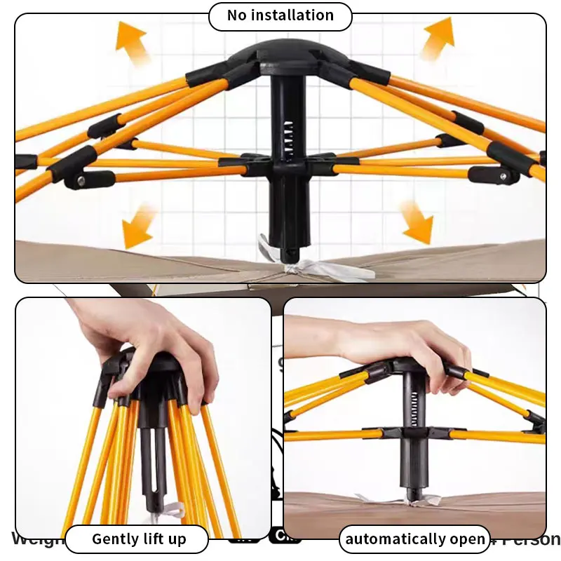 CLM  Portable Folding Tent Spring Outing Park Picnic Outdoor Mesh Ventilation Sun Shelters Automatic Camping Tent