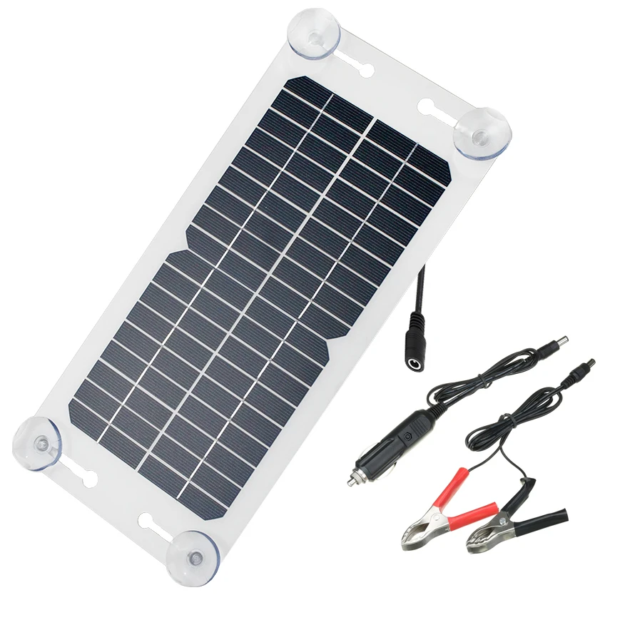 5W 10W 15W 20W 35W 40W Mini Outdoor Portable 12V Solar Power Car Battery Charger  Solar Panels For Car Battery Charging
