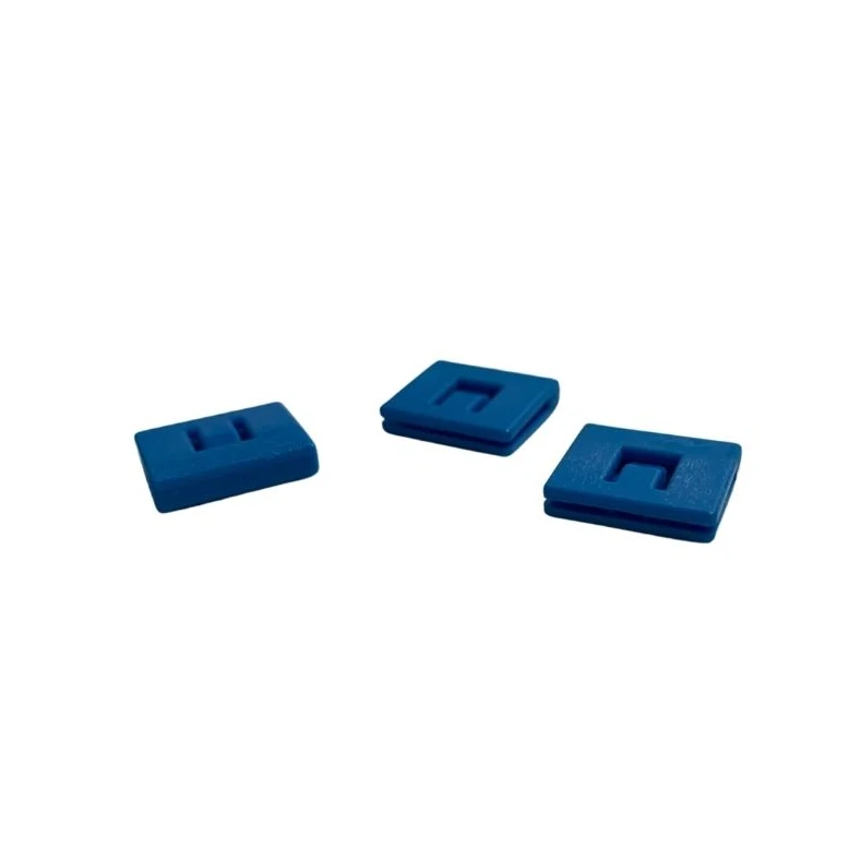 Hot Selling Bellow Cover Fitting Nylon Plastic Pulley Groove Width 1mm Blue Flat/L Type Slider Fitting