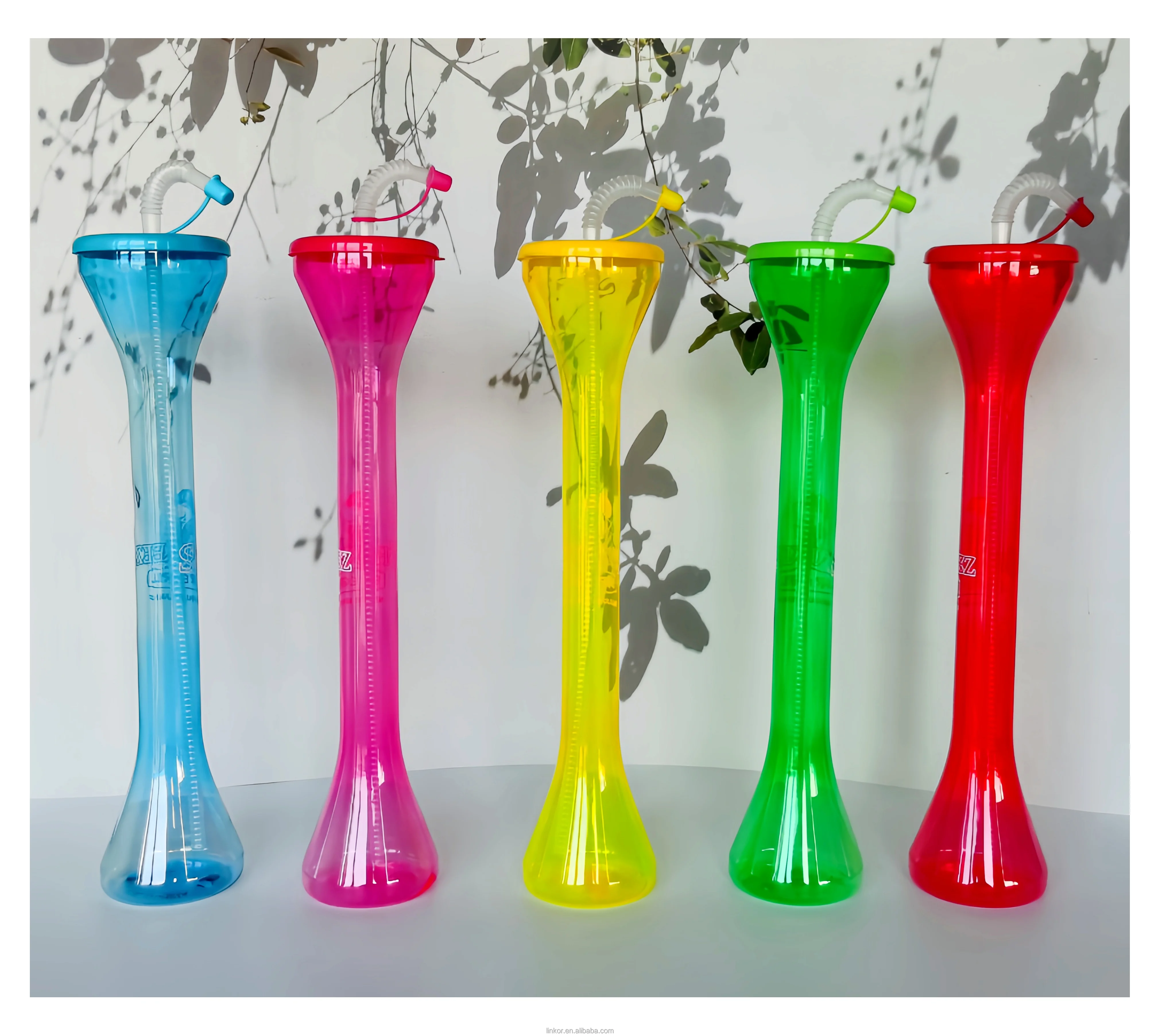 Slush Drinking Yard Cups American USA Eco-friendly Clear Party 24oz Custom Food Grade Plastic American Style Plastic Wine Glass