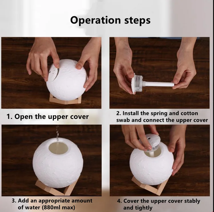 Air Personal Space Ultrasonic Spray Mist Usb Room Home Mini Portable H2o Humidifier