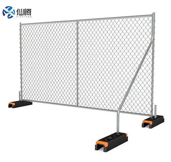 Hot Sale Easily Assembled Portable American Galvanized Temp Fence Construction Chain Link Fence Panel Temporary Fencing