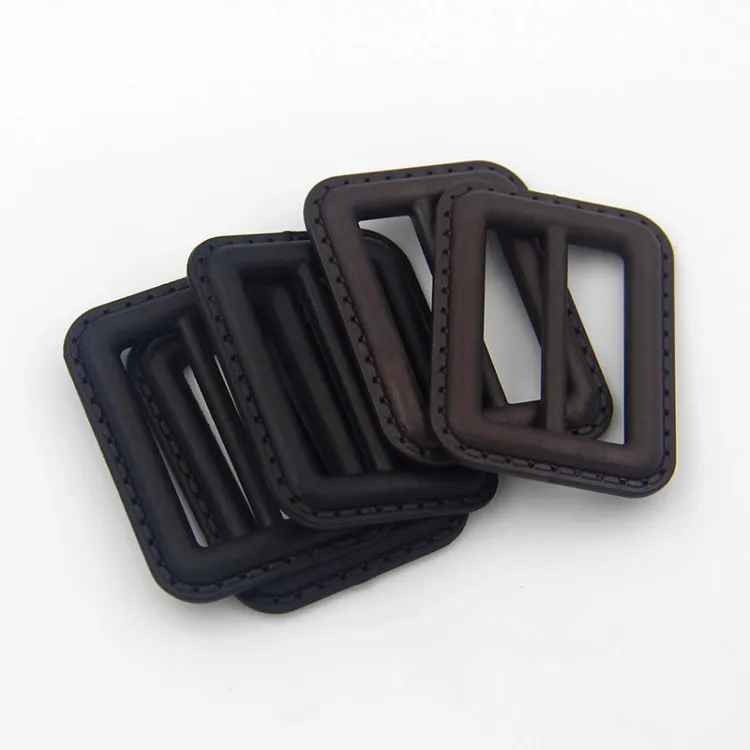 High-end cowhide belt buckle coat black brown leather  buckle high quality adjustment buckle