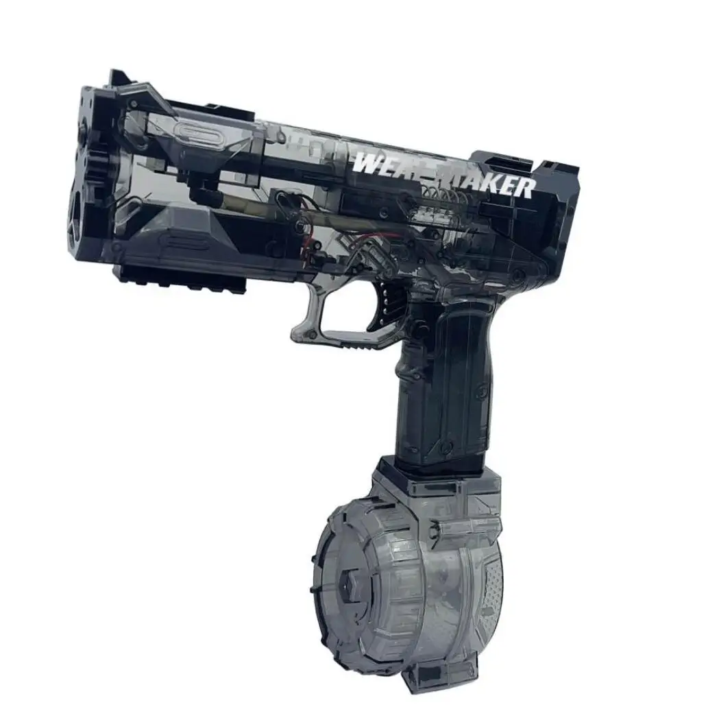 Electric Water Pistol Transparent Automatic Squirt Guns Waterproof Water Gun Summer Pool Toys for Kid Adult