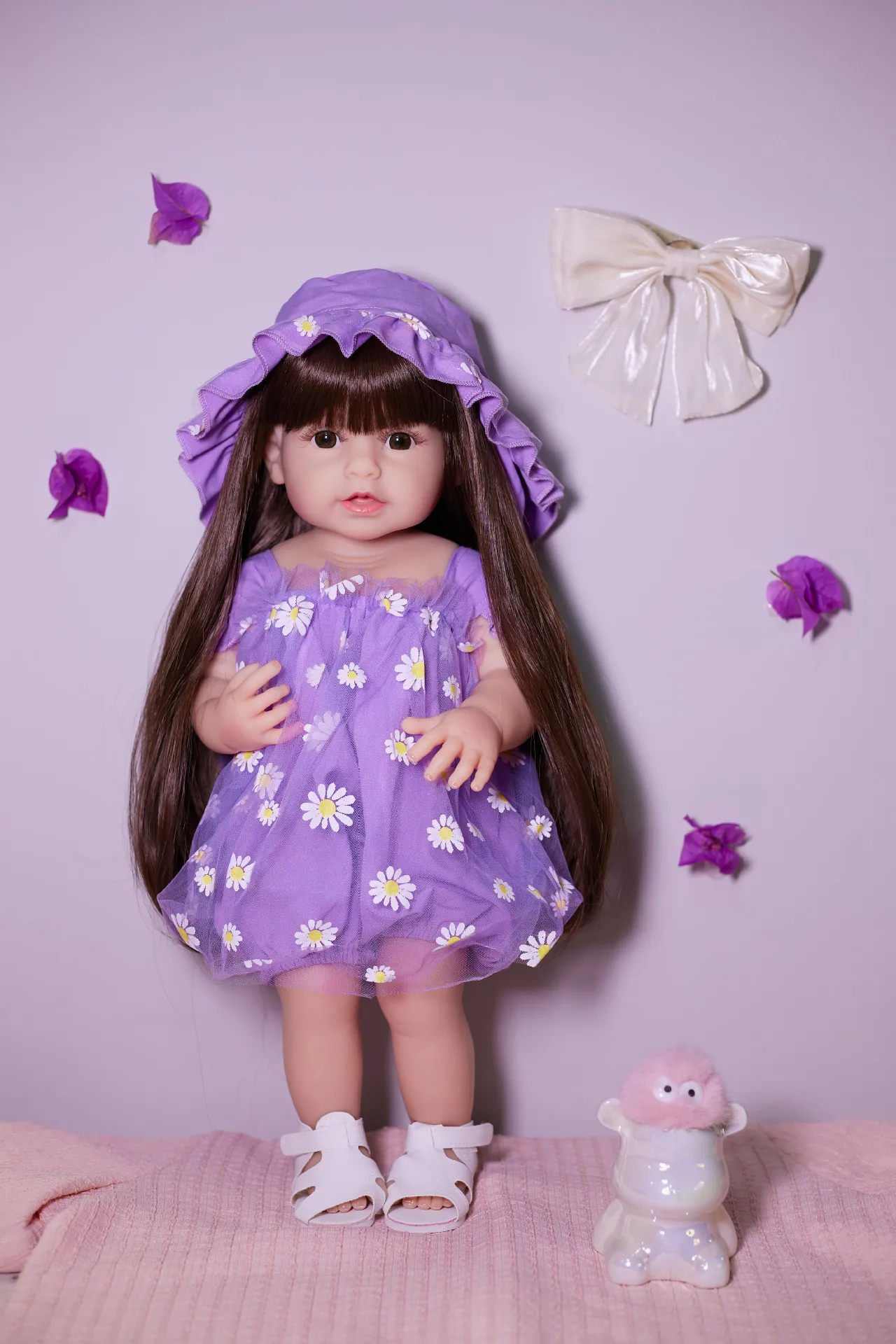 2024 Top Selling Christmas Gift Toy 55cm Princess Realistic Reborn Baby Dolls Lifelike Soft Silicone Reborn Toddler Doll