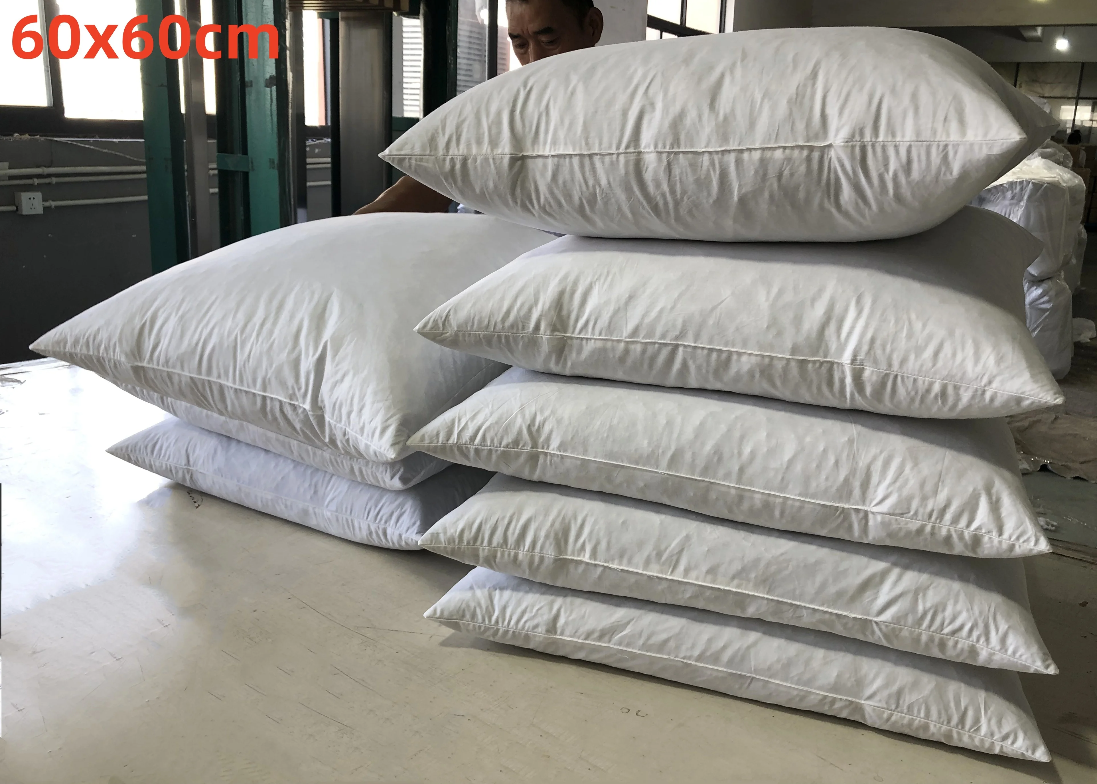 Luxury Custom Size Synthetic Down Bed Pillow Insert Hotel Throw Sofa Cushion Couch with Cartoon Cover