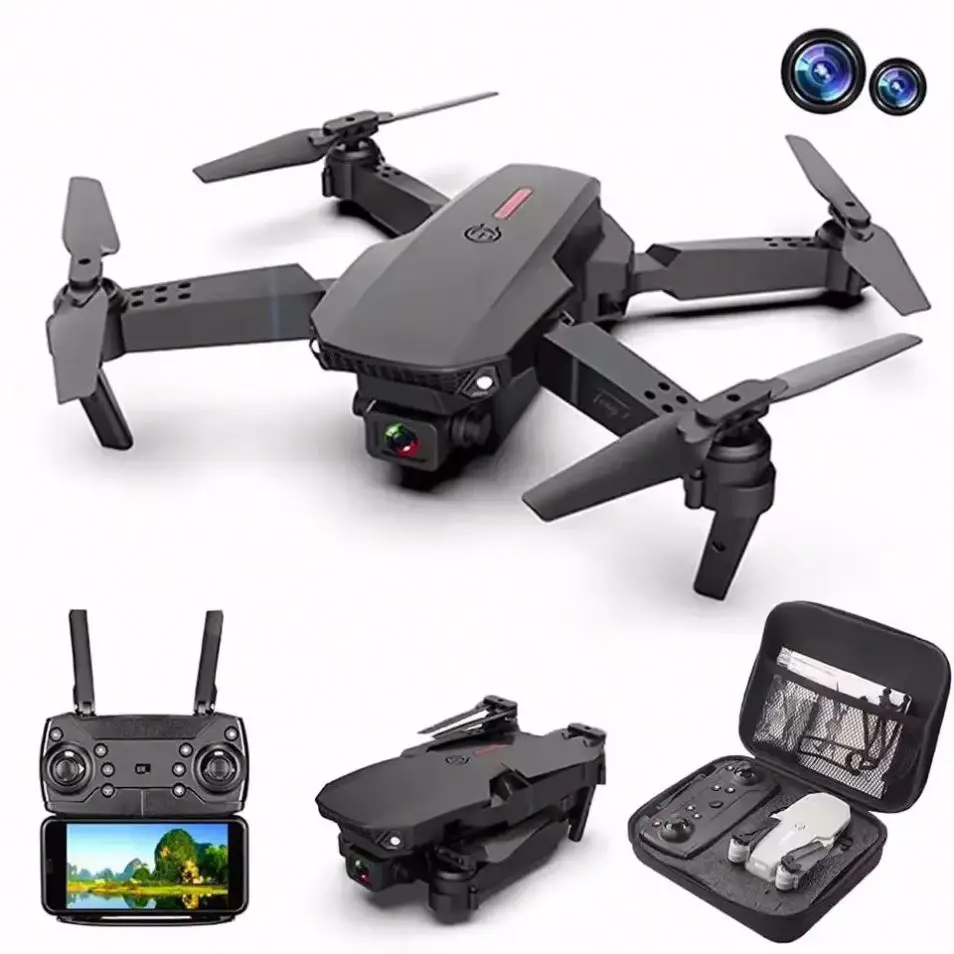 Free Shipping Foldable Drones 4k Optical Flow Mini Flying Drone S8 4k Hd Camera Helicopter 5g Transmission Dron