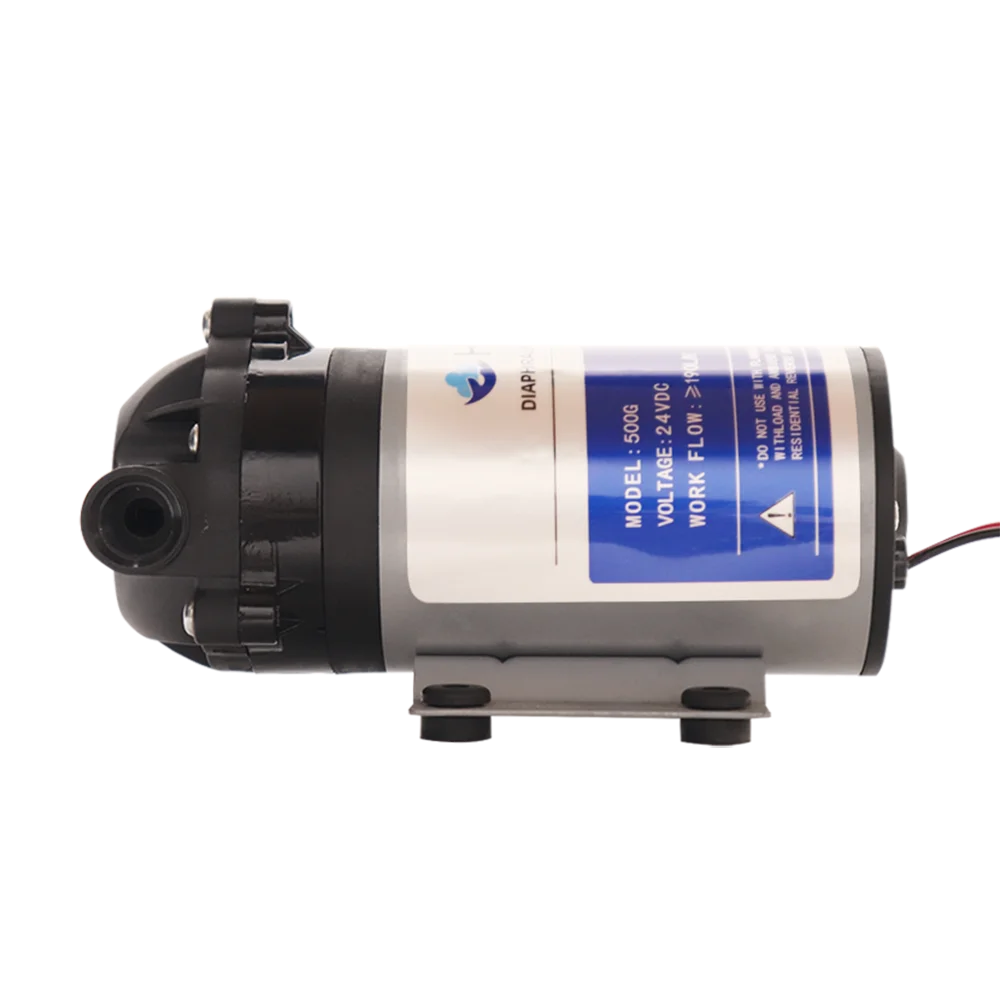 Hikins 500GPD 24VDC 3-Chamber Regular-Size 220LPH Reverse Osmosis RO Diraphragm Boost Pump For Water Purifier