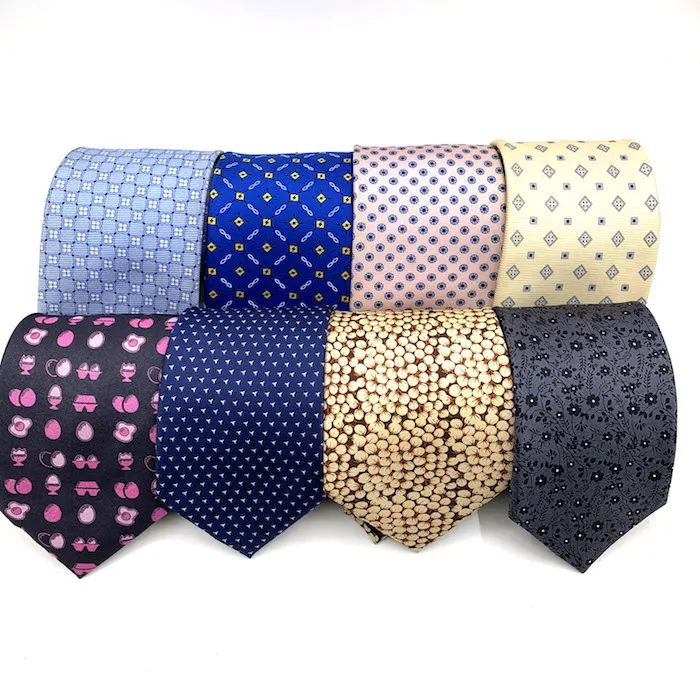 Custom Screen Printing Handmade Floral Silk Ties for Men Old-Fashion Paisley Italian design