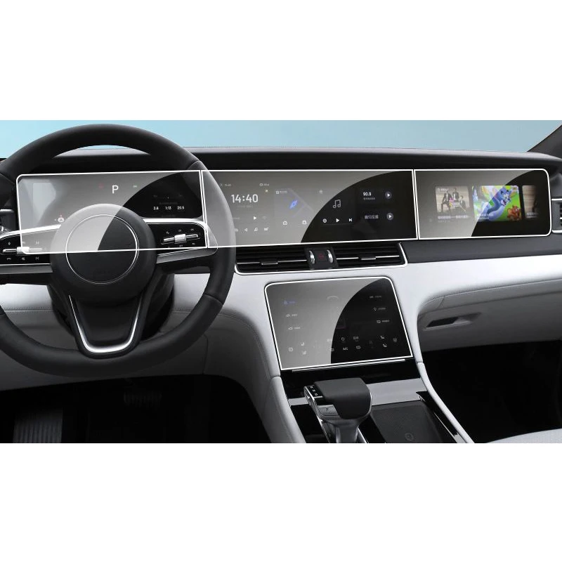 Автомобильная Центральная защитная пленка из закаленного стекла для Li Auto one Lixiang One 2024 навигационная автомобильные аксессуары