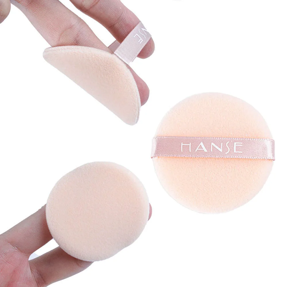 Factory Supply Custom Logo Velvet Facial Beauty fluffy Plush Makeup Loose Powder Velour Velvet Super Softer Powder Puff