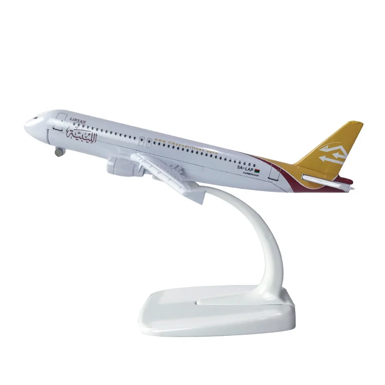 Заводская поставка 16 см сплав Airbus A320 модель самолета Libyan Airways авиационная авиационный подарок