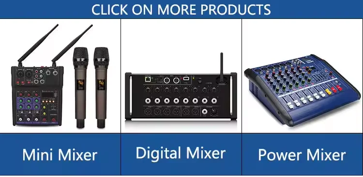 8 Channel Usb Digital Audio Mixer Microphone Sound Mixing Amplifier Built-in 48V High Performance Professional Console Mixer