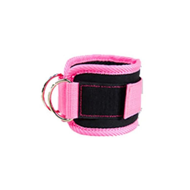 UNIQ Adjustable D-Ring Ankle Straps Gym with Foot Strap Cable Machine Fitness Thigh Glute Exercises Padded Ankle