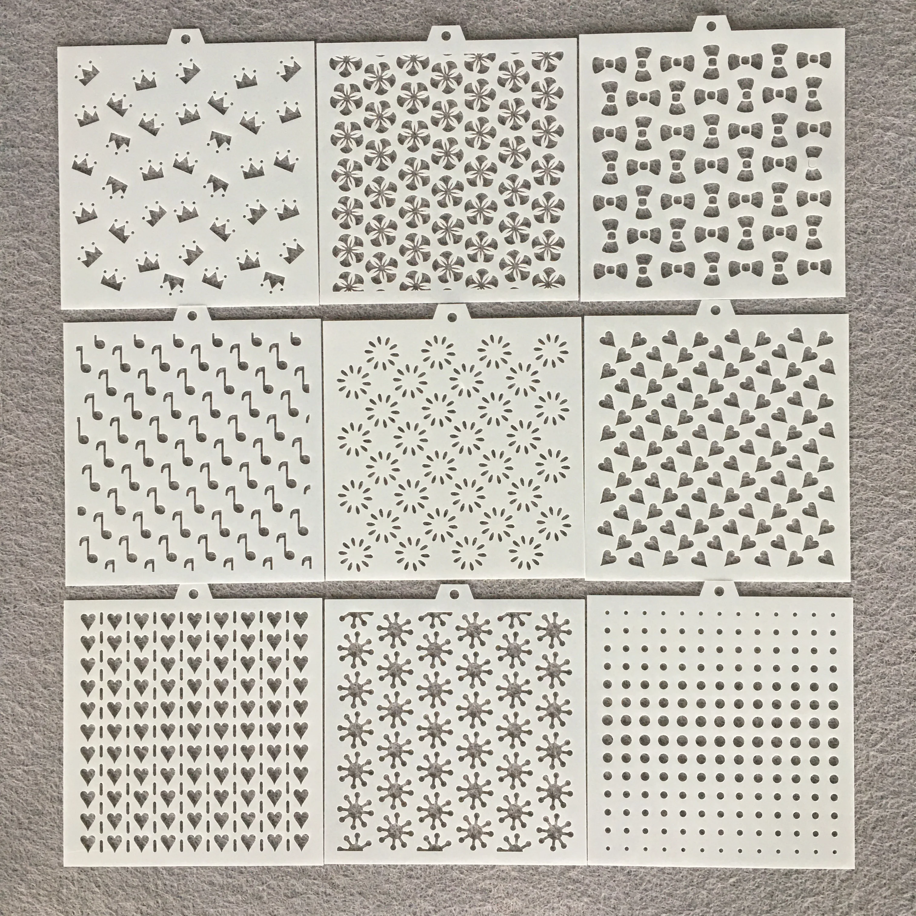 Индивидуальные многоразовые пластиковые шаблоны и настенные трафареты с различным дизайном для рисования Романтический Модный стильный трафарет
