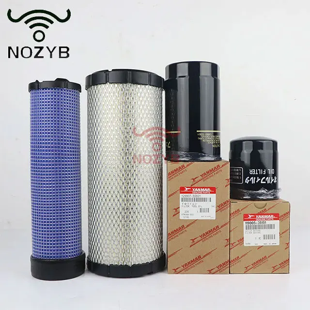 Excavator Parts For Swe60 70e 80n9 yanmar VIO Engine Oil-Checked Diesel Filter Air Filter Accessories