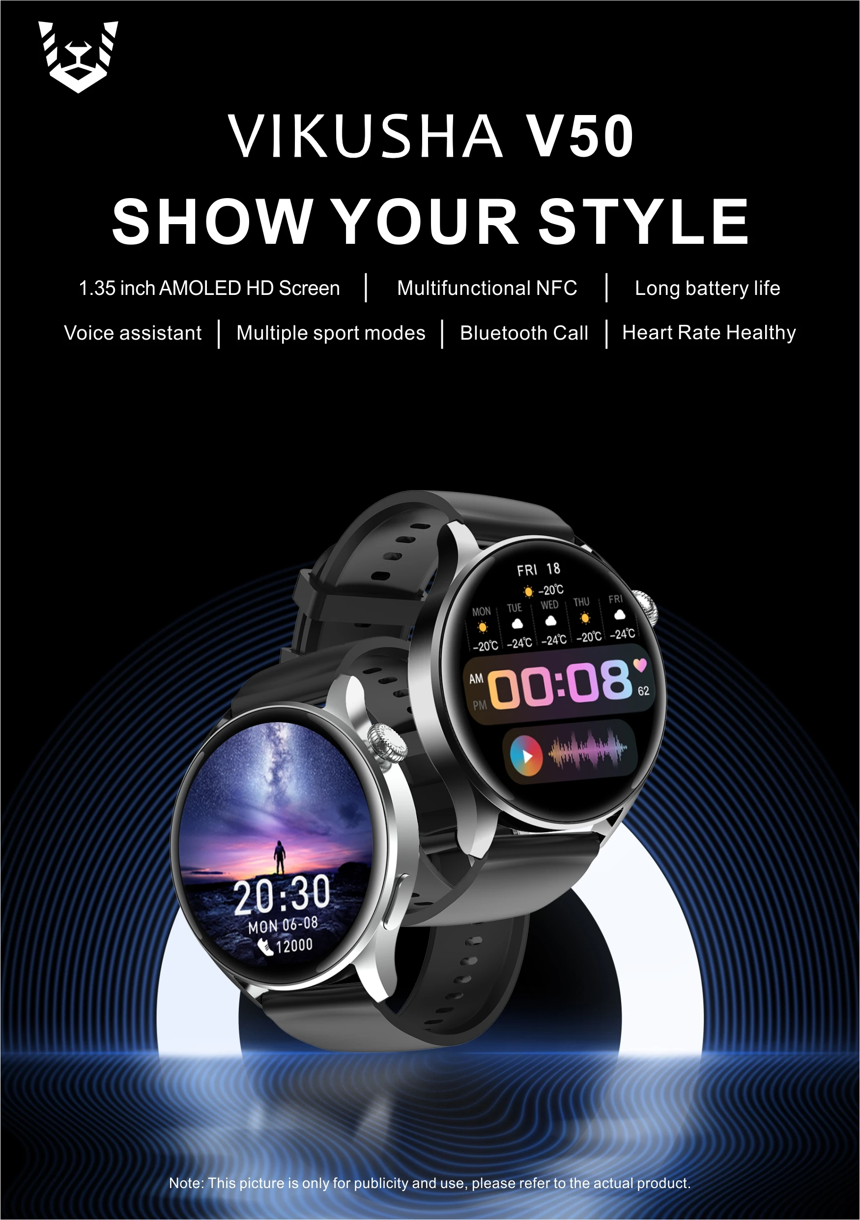 Wholesale Blue Children Latest Model Sports Smart Watch Bracelet With Temperature