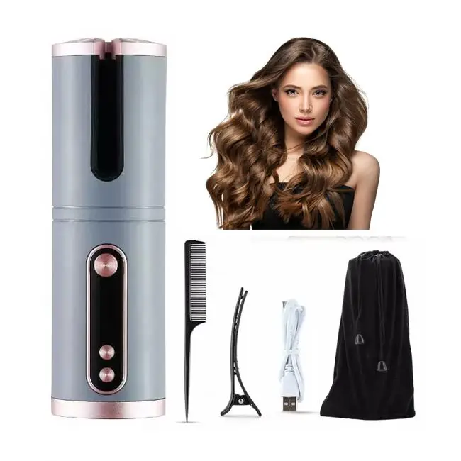 Factory price cordless hair curling 58w ceramic automatic hair curler