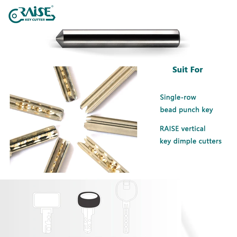 2023 Manufactory Locksmith Tools HSS 95 Degree Tracer Point Guide Pin for Dimpling Key Cutting Machine