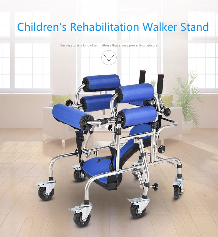 High Quality Children Cerebral Palsy Standing Frame Kids Walker Disabled Child Walker