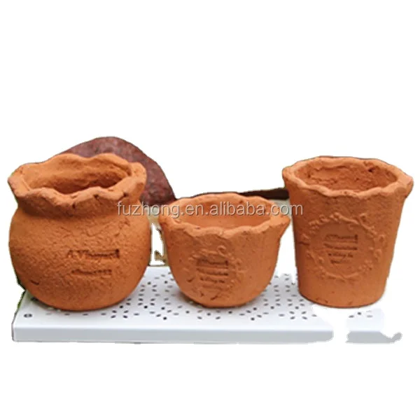 Small natrual Garden clay window planter pot