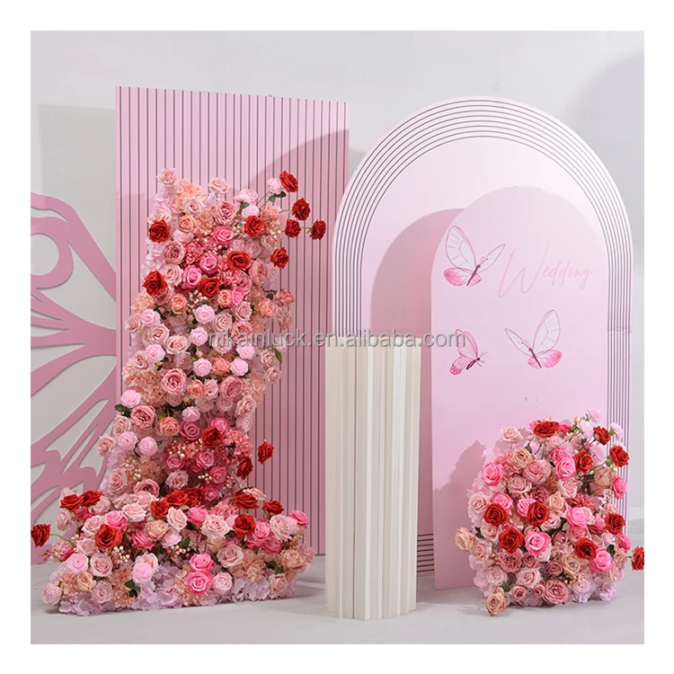 Лидер продаж, искусственный цветок, ряд подвесных цветов, Свадебный розовый цветочный ряд для декора событий