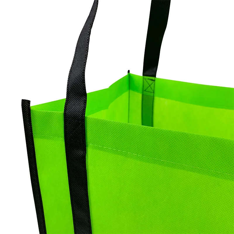 Recycled printable pattern Promotion Cheap Customized Blue Foldable Bolsas supermarket Tnt non woven foldable tote shopping Bag