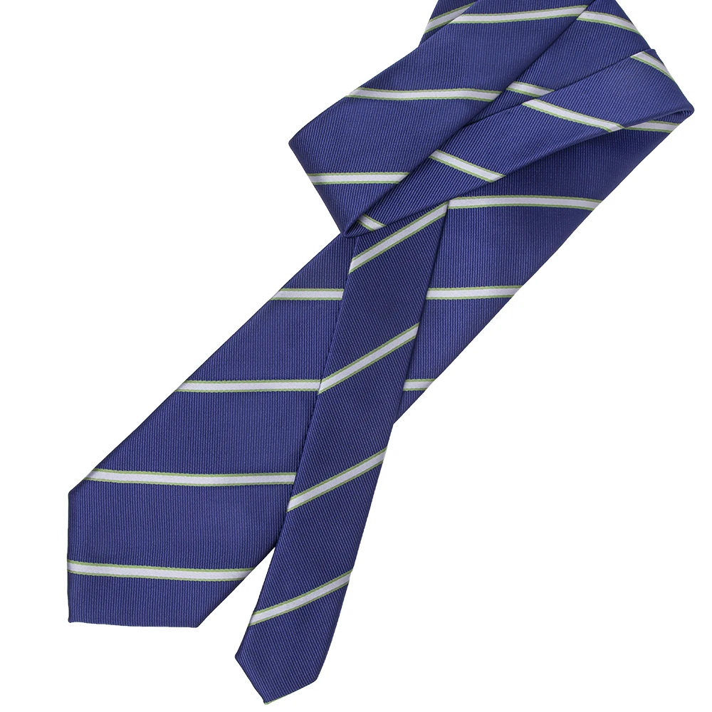 100% Polyester Woven Neck Tie with Custom Logo below Knot Mark Located-Reasonable Price Polyester Tie