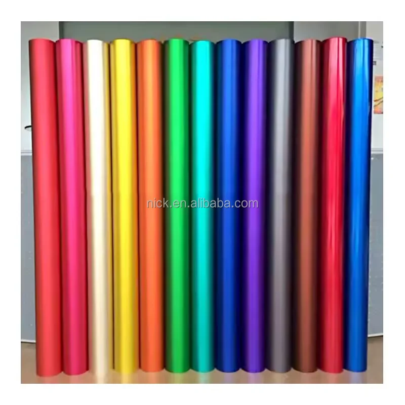 NICK Factory Price Wholesale Self-adhesive Satin Full Body Car Wrap Vinyl  Free Samples Gloss Black Color Air Bubble Free