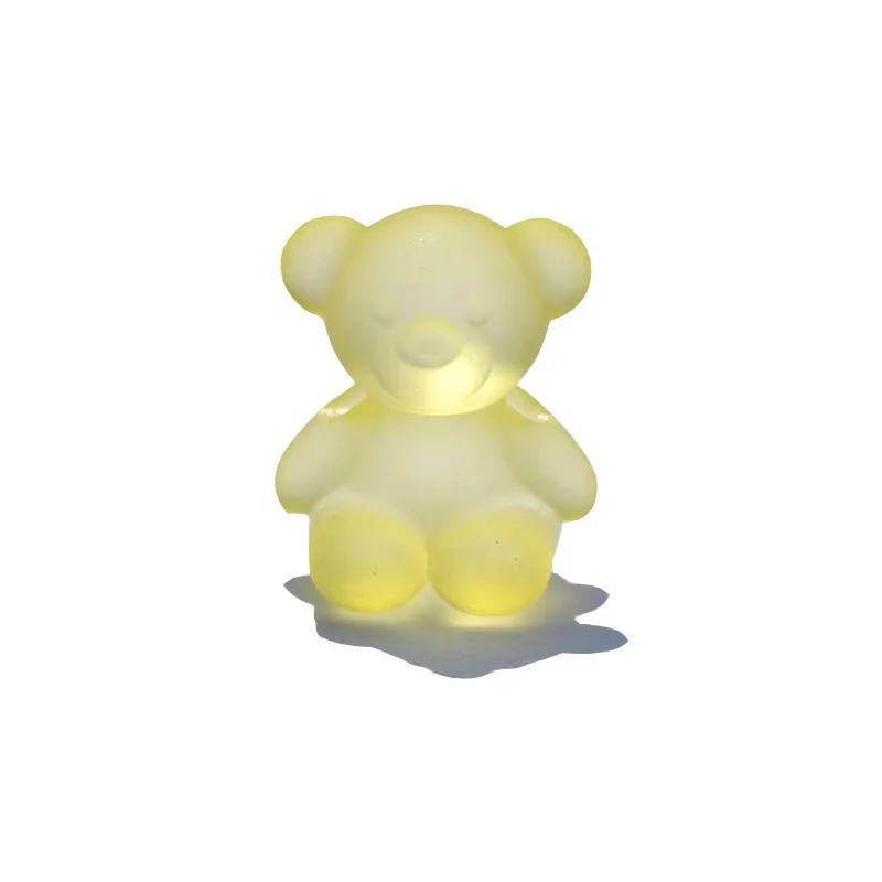 Wholesale 2022 New Arrival 50pcs/bag Matte Clear Color Acrylic Bear Beads For DIY Bracelet Jewelry Making