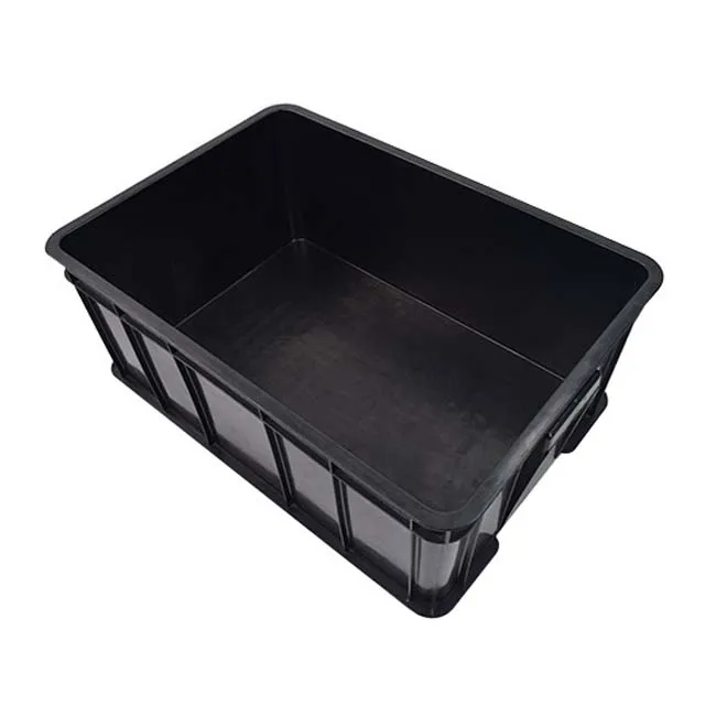 Industrial Design Heavy Duty Stackable ESD Containers Black Antistatic Big Plastic Storage Tool Box Electronic Component